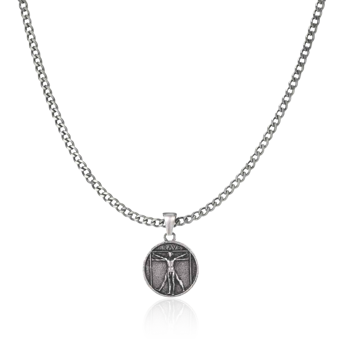 Vitruvius BRAVE Men's Necklace - Milas Jewels Shop