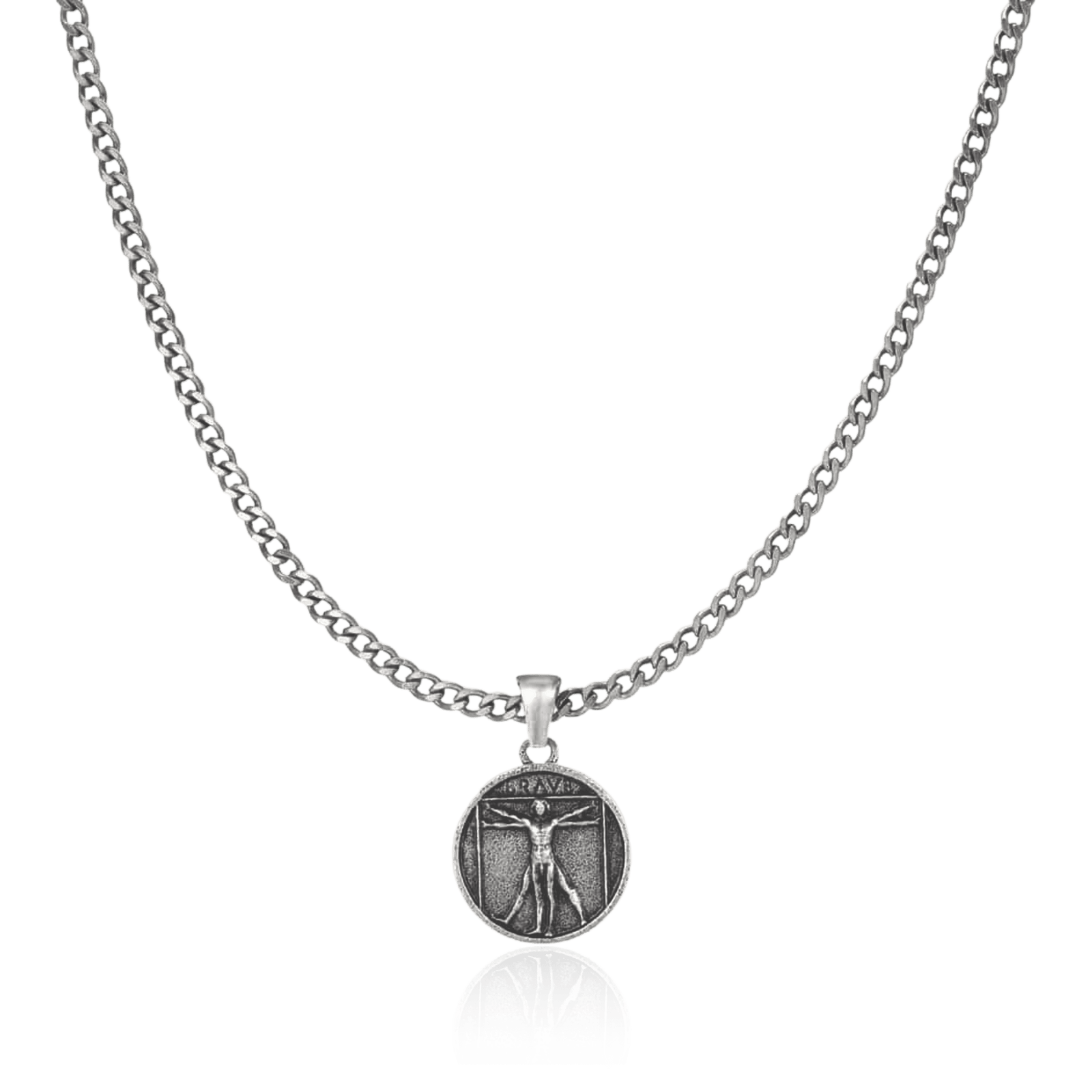 Vitruvius BRAVE Men's Necklace - Milas Jewels Shop