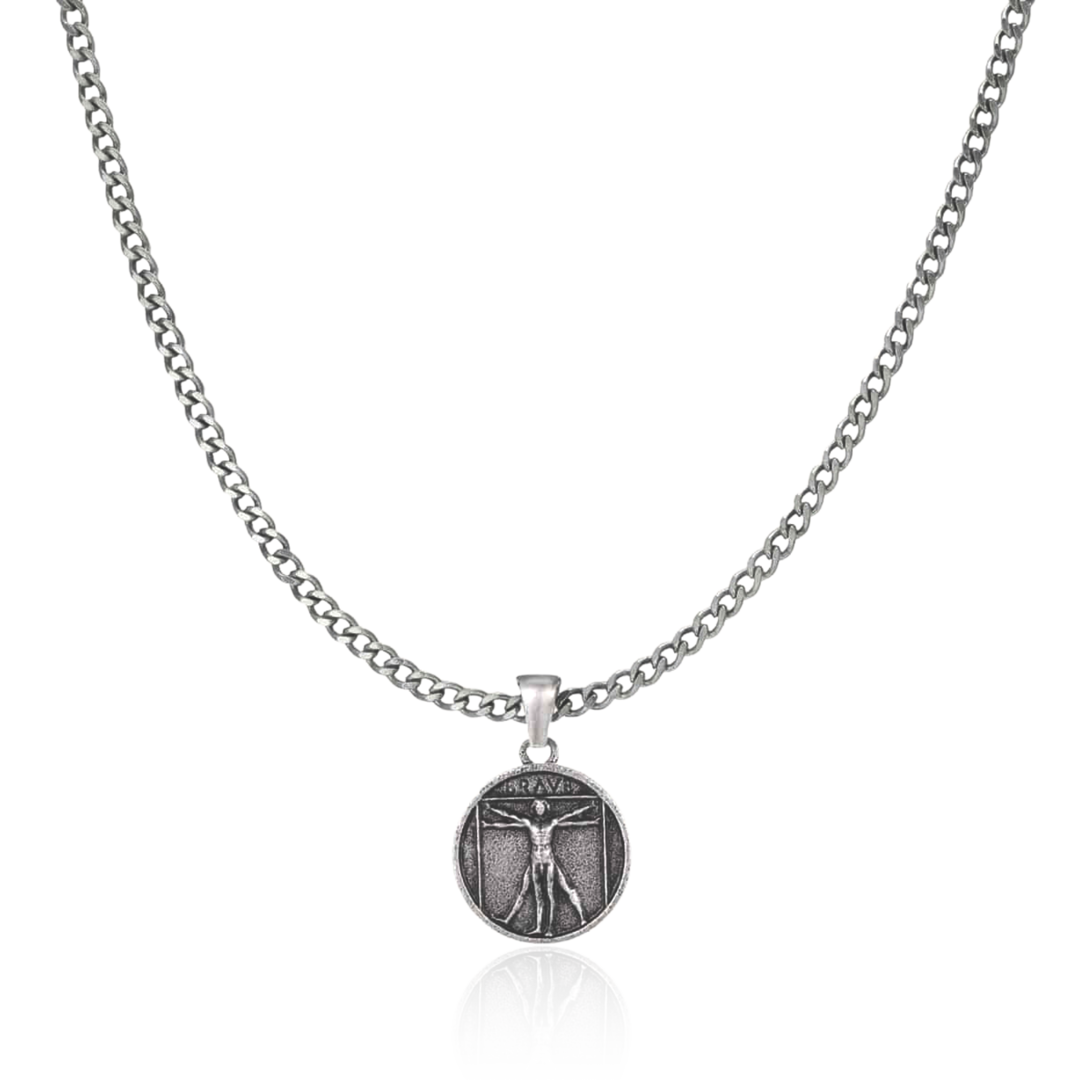 Vitruvius BRAVE Men's Necklace - Milas Jewels Shop