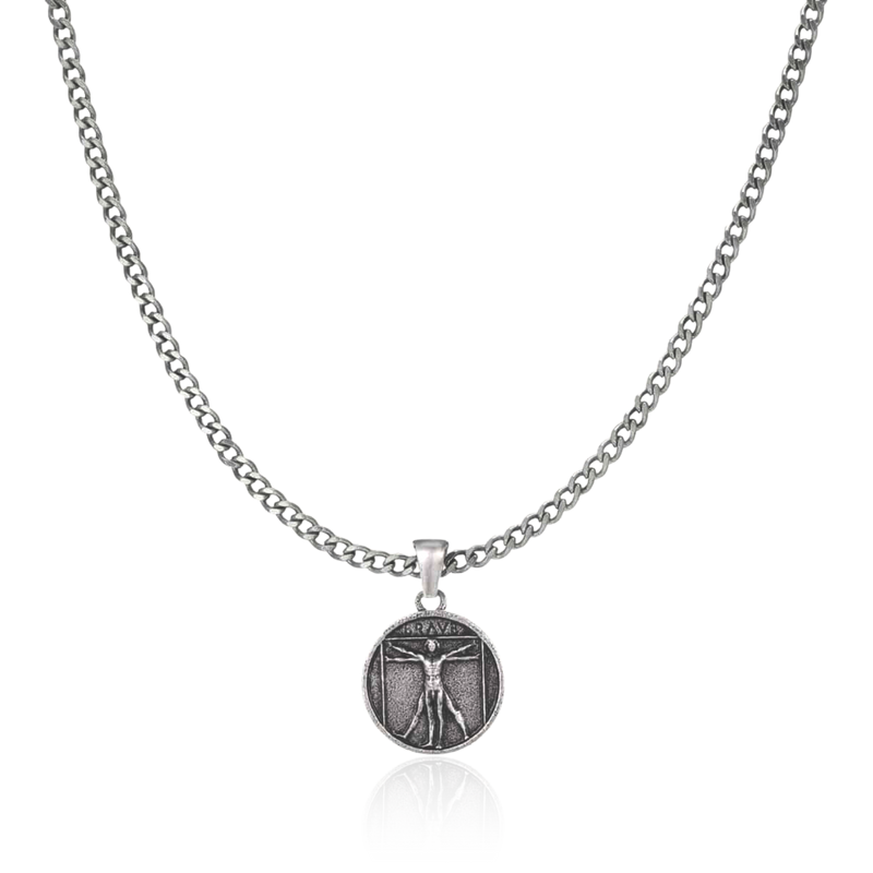 Vitruvius BRAVE Men's Necklace - Milas Jewels Shop