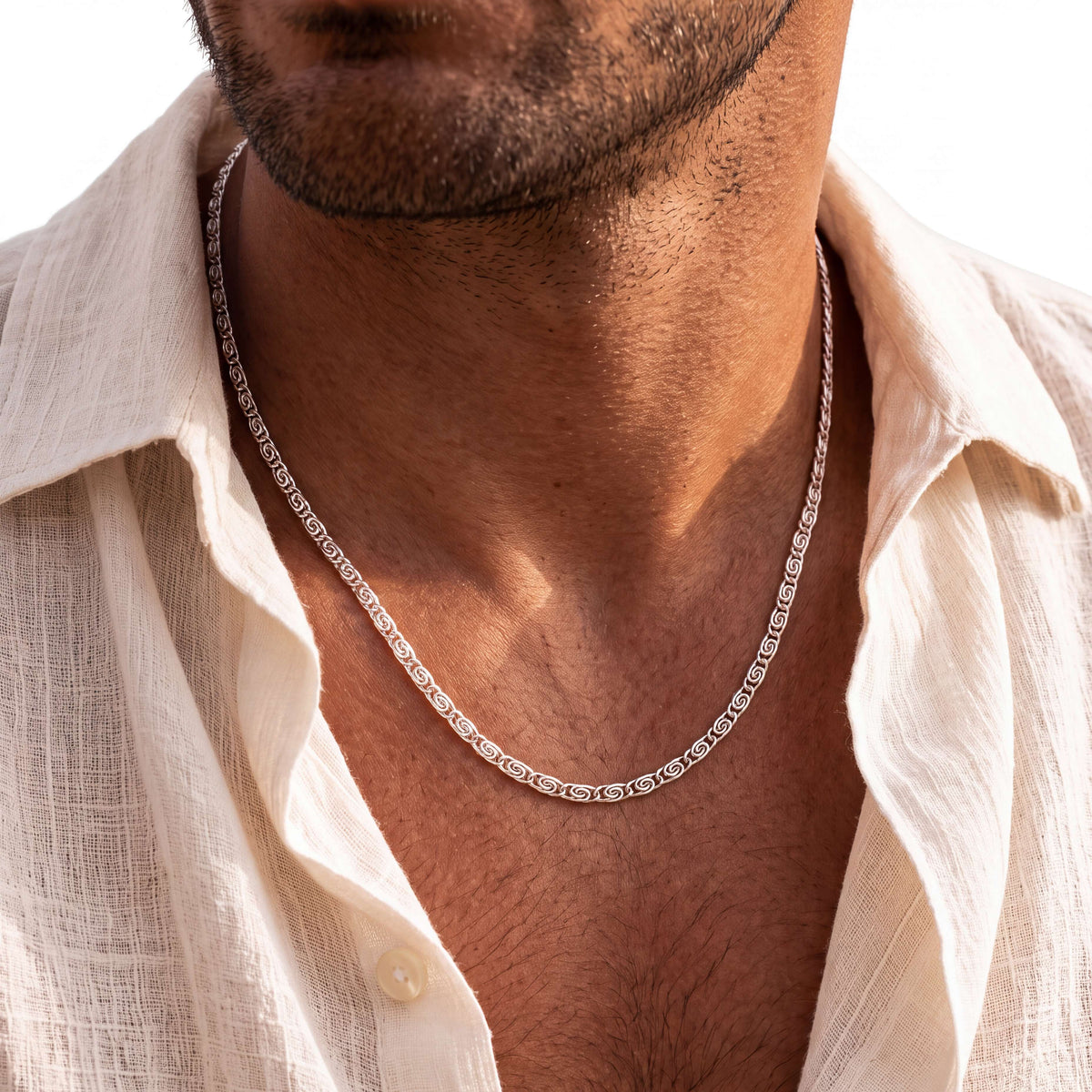 Greek BRAVE Men's Necklace