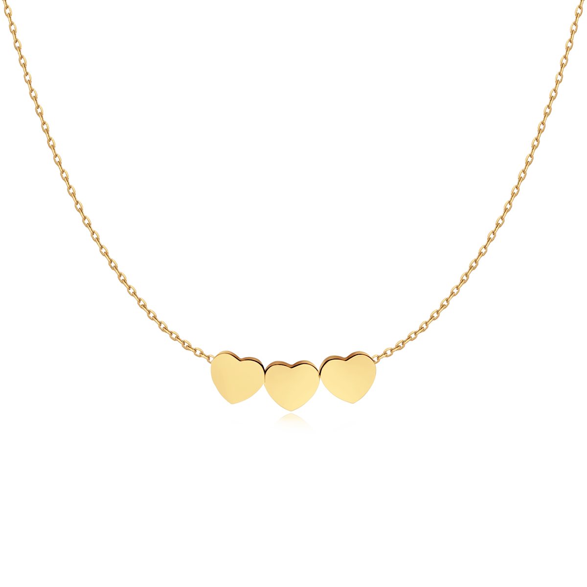 Hearts - 3 Times Love Necklace - Milas Jewels Shop