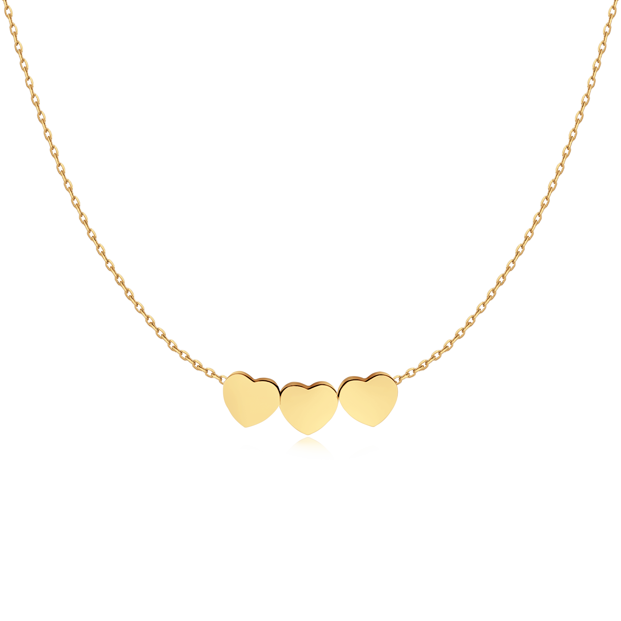 Hearts - 3 Times Love Necklace - Milas Jewels Shop