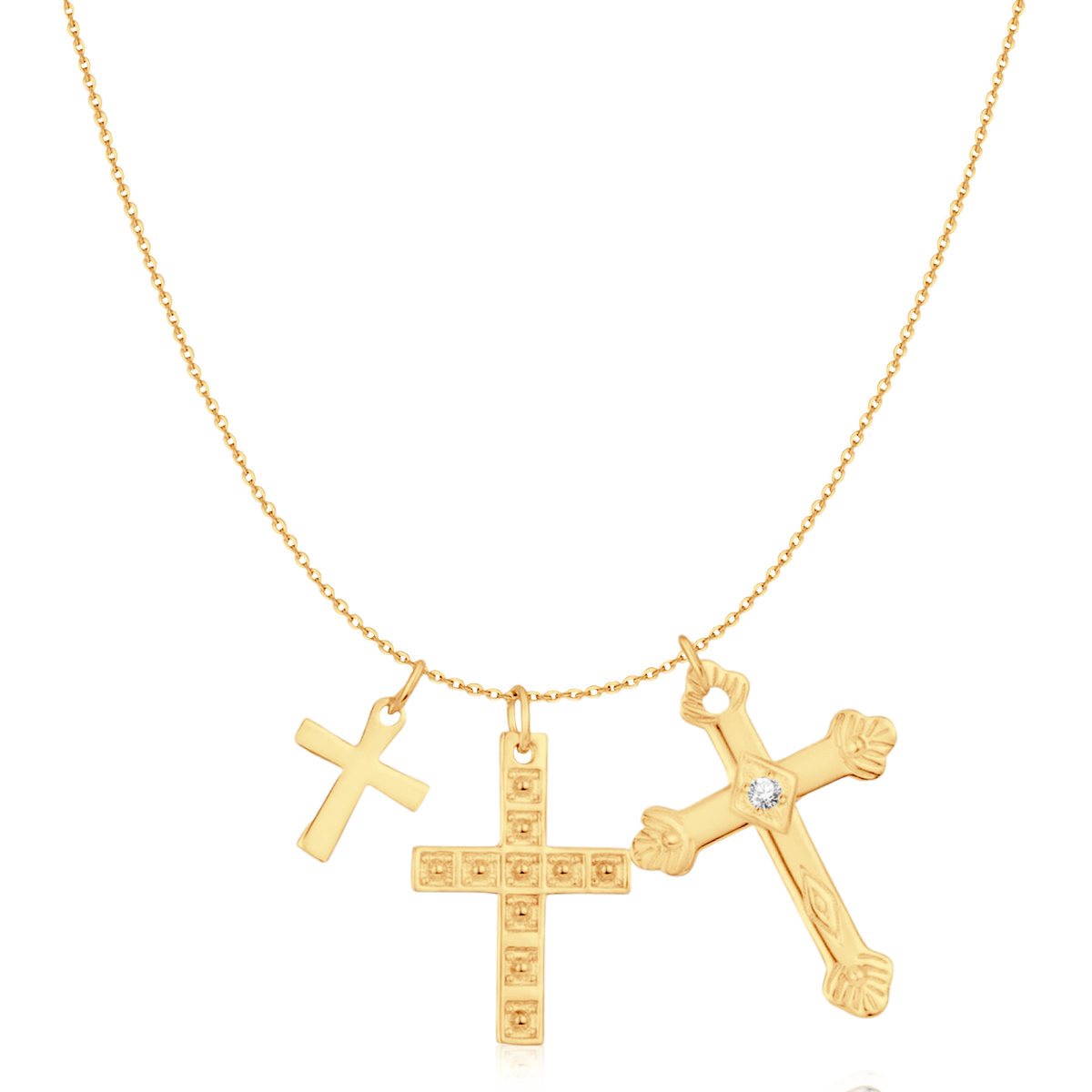 3 Crosses Necklace - Milas Jewels Shop