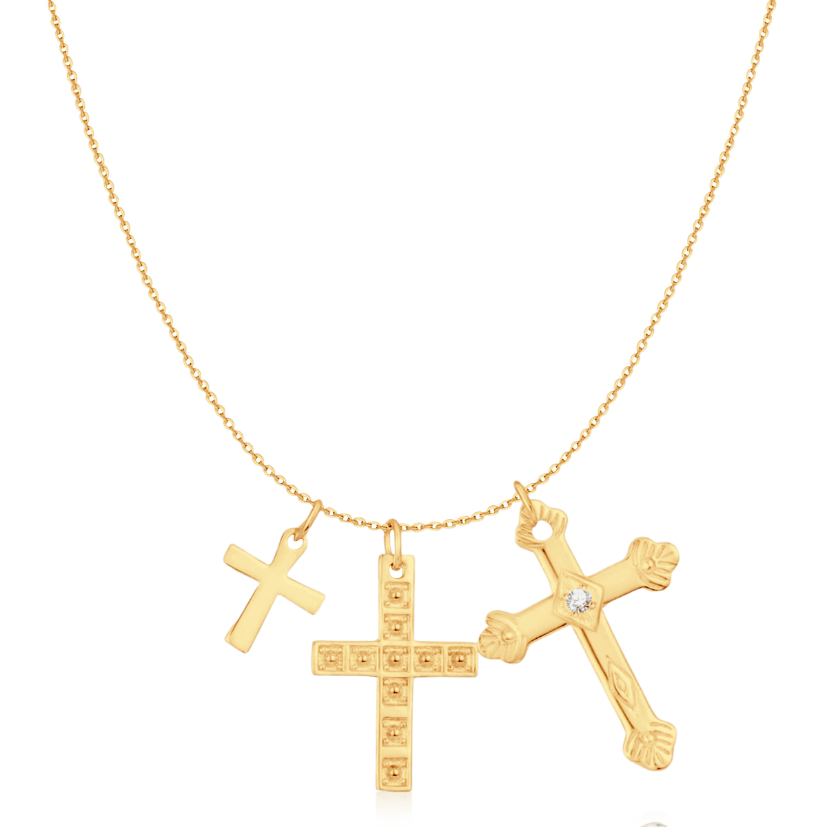 3 Crosses Necklace - Milas Jewels Shop