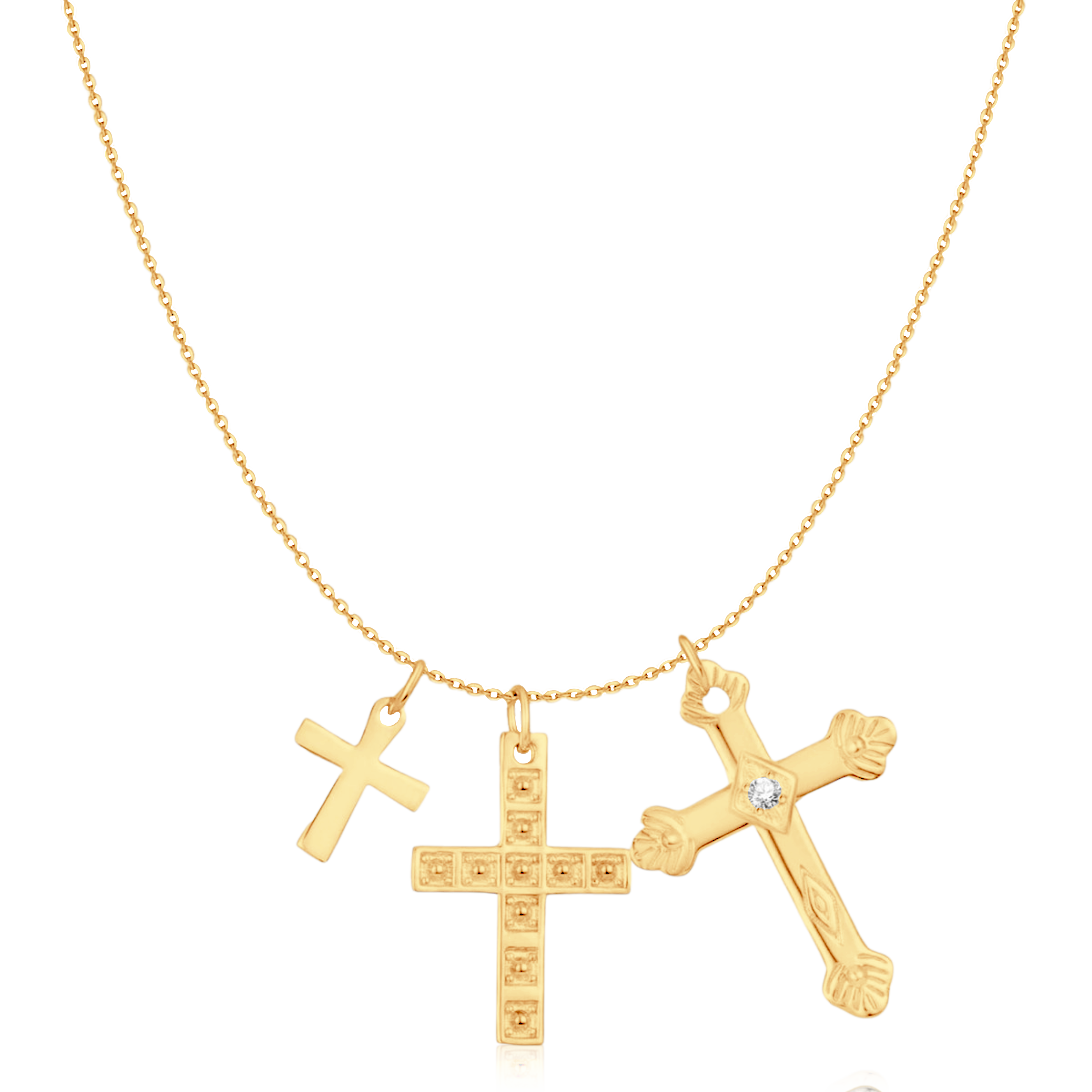3 Crosses Necklace - Milas Jewels Shop