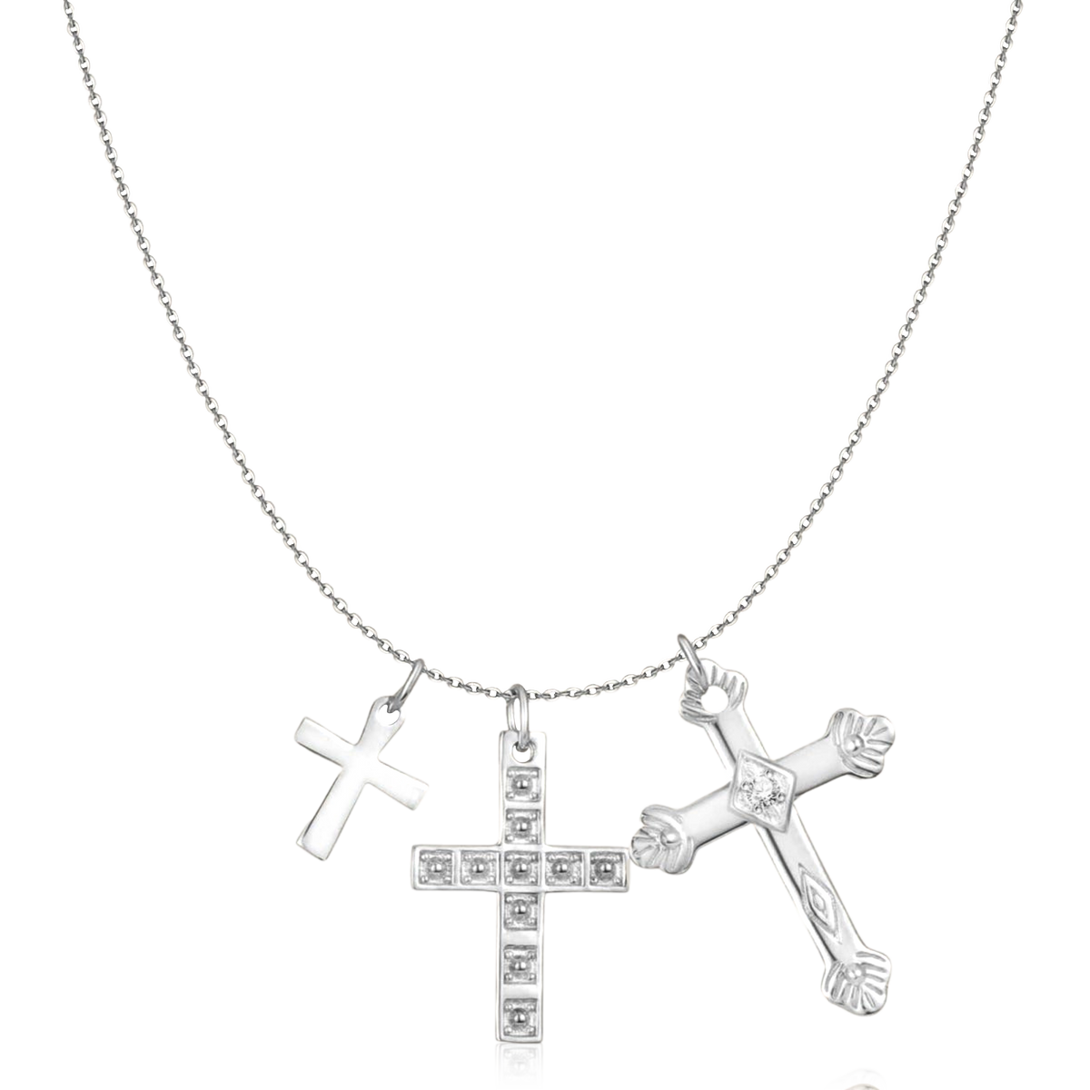 3 Crosses Necklace - Milas Jewels Shop
