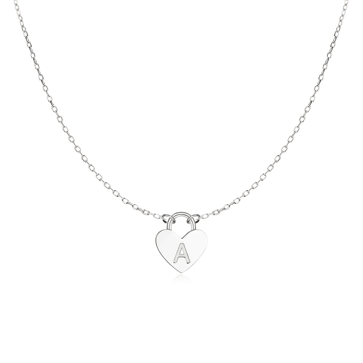 Initial Heart Necklace - Milas Jewels Shop