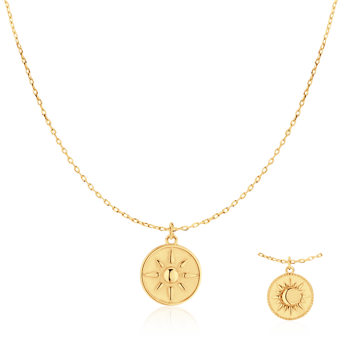 Moon and Sun Necklace - Milas Jewels Shop