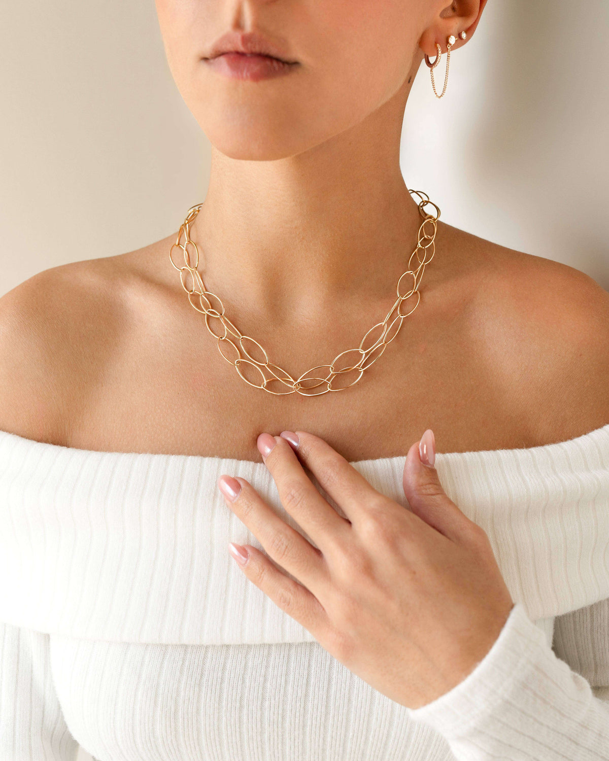 Ovals Necklace - Milas Jewels Shop