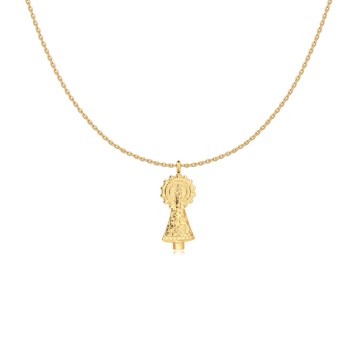 Virgin of Pilar Necklace - Milas Jewels Shop