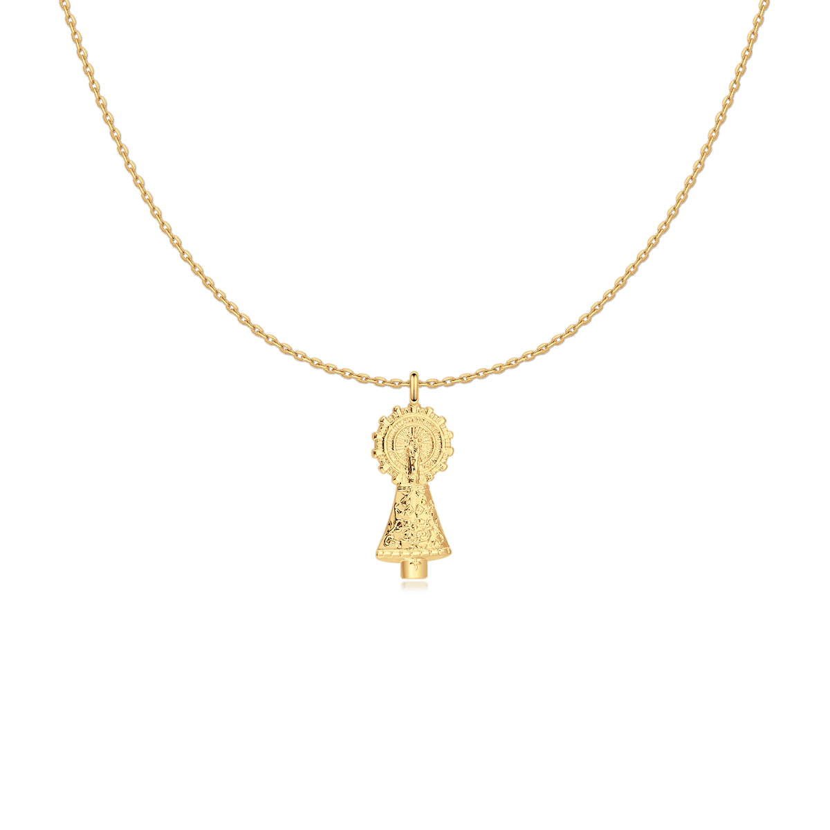 Virgin of Pilar Necklace - Milas Jewels Shop