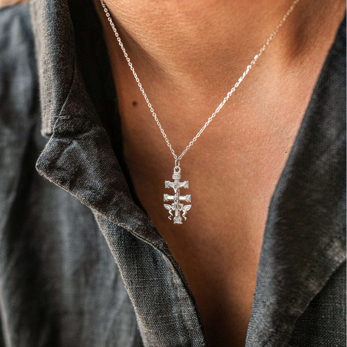 Caravaca Cross Necklace - Milas Jewels Shop