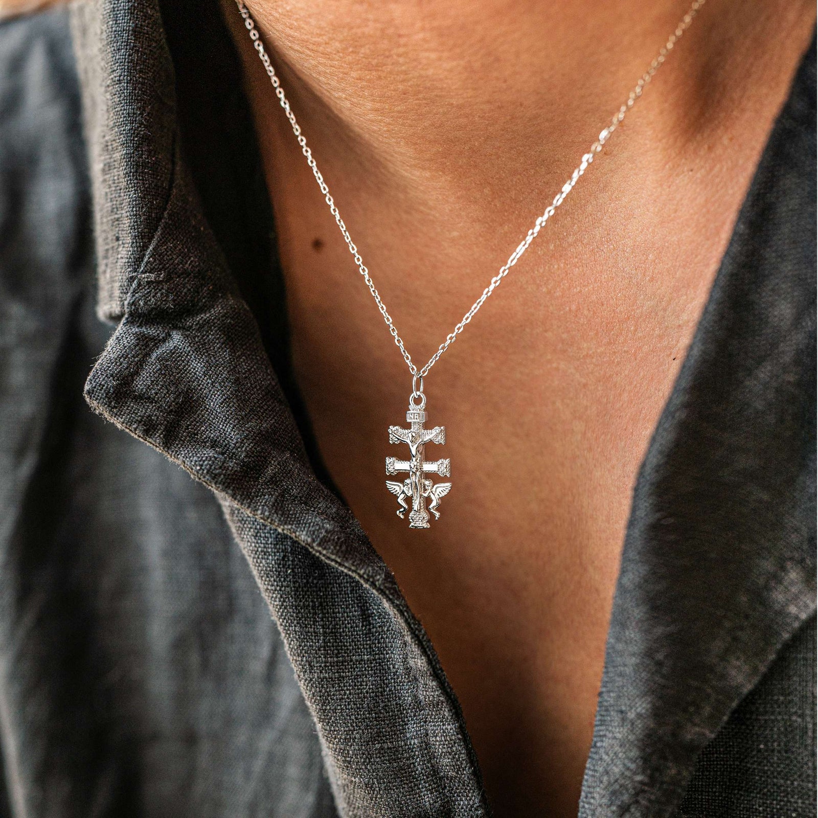 Caravaca Cross Necklace - Milas Jewels Shop