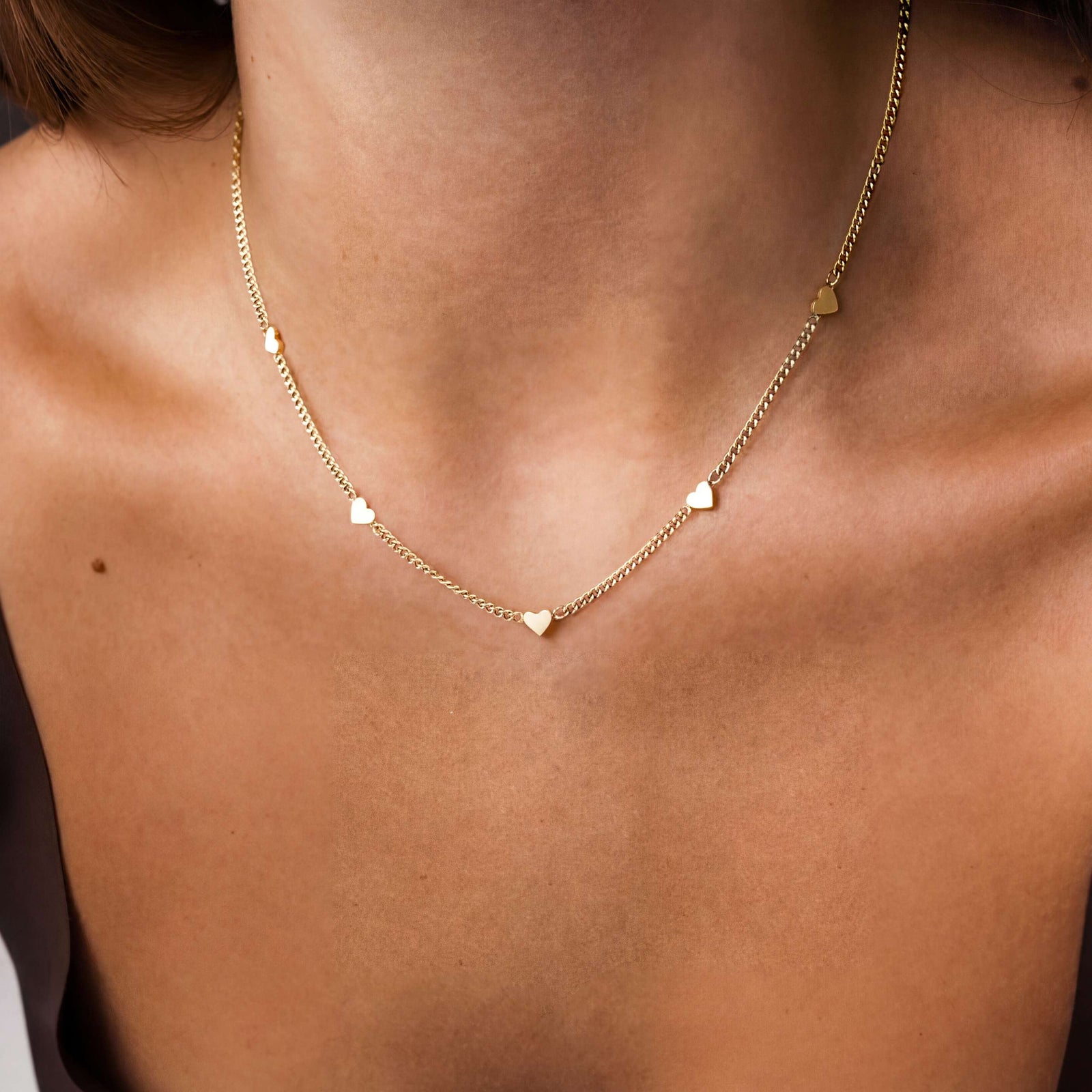 Tiny Little Hearts Necklace