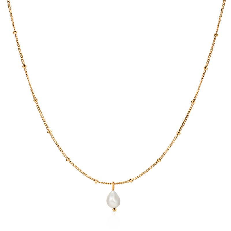 Drop Pearl Necklace - Milas Jewels Shop