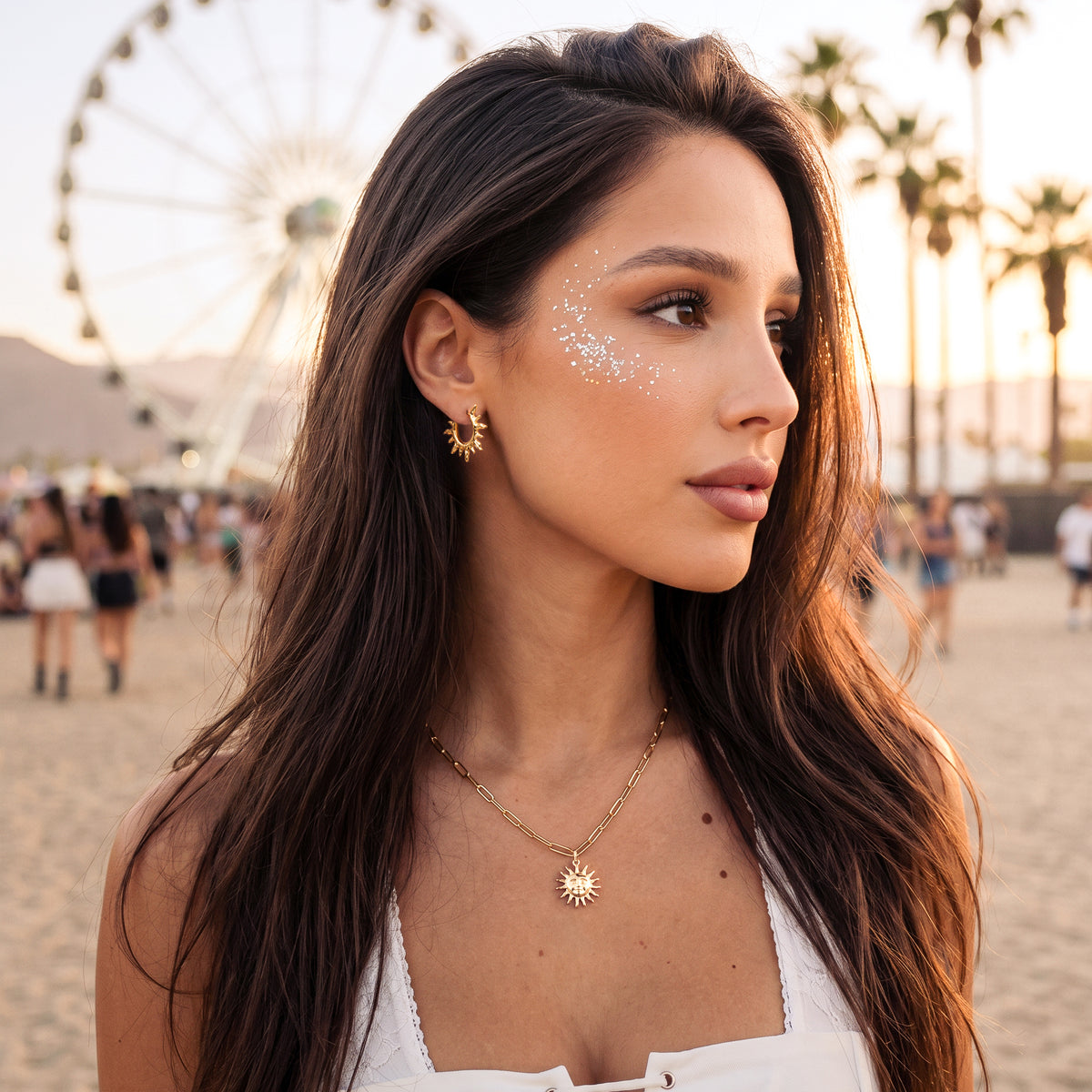 Sunbeams Hoop Earrings