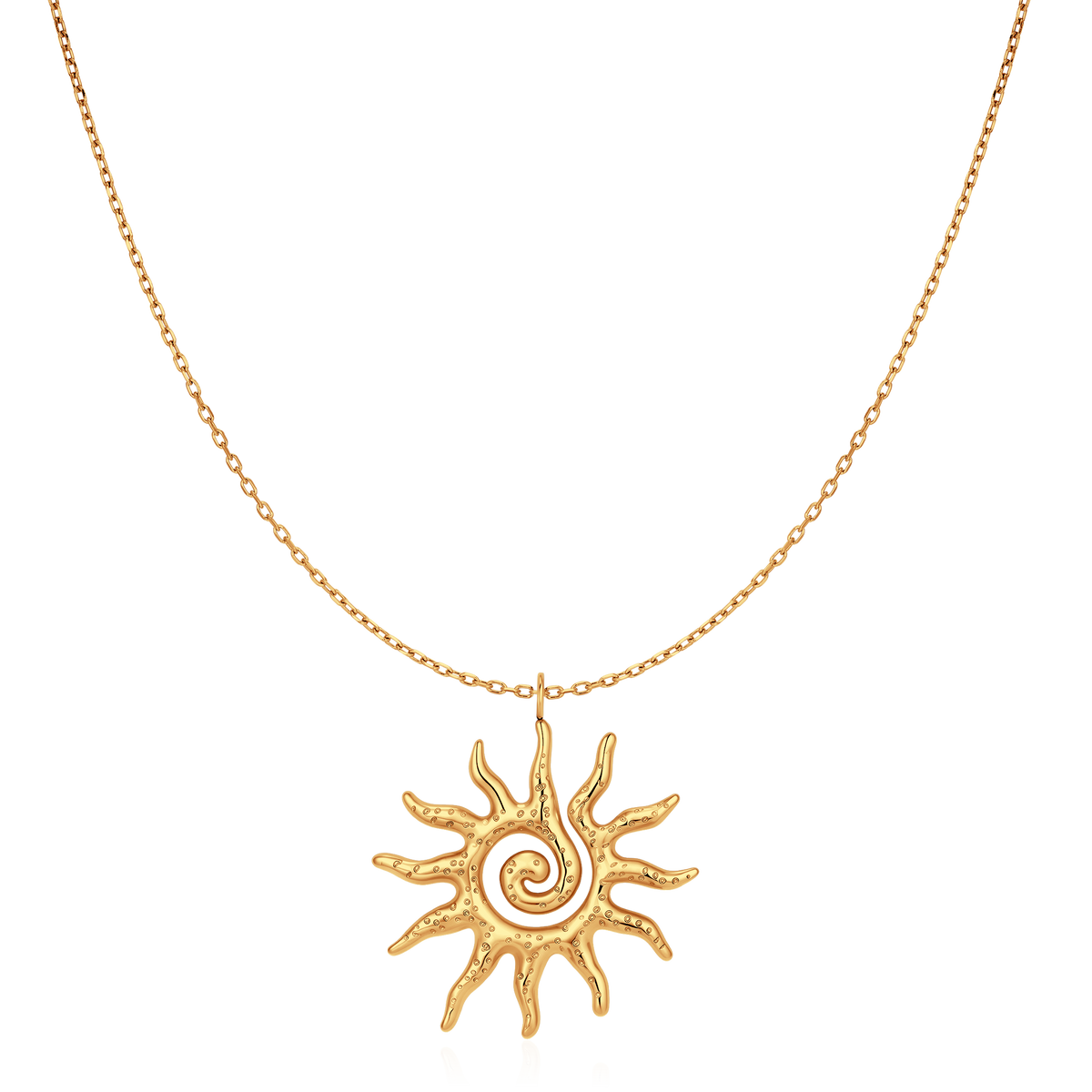 Spiral Sun Necklace