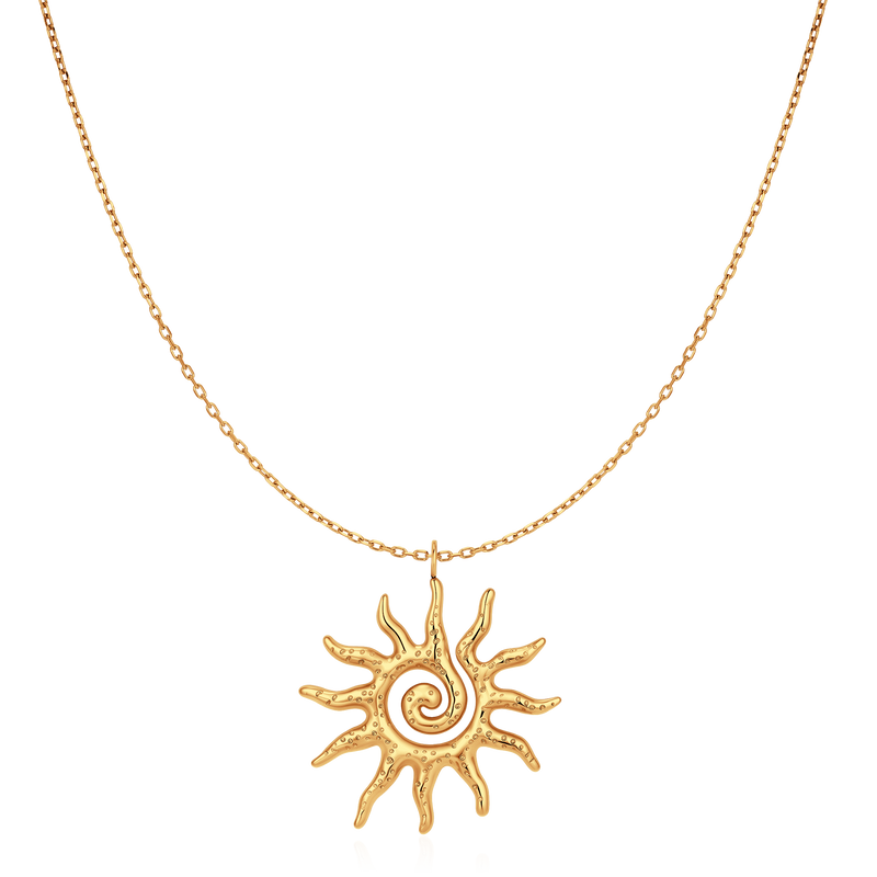 Spiral Sun Necklace