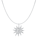 Spiral Sun Necklace