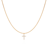 Zircon Cross Necklace