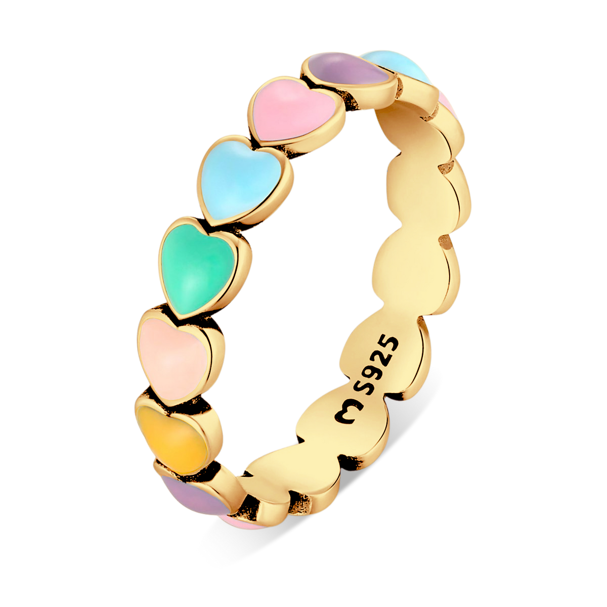 Colorful Hearts Ring - Milas Jewels Shop
