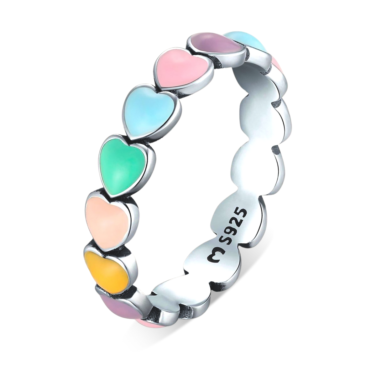 Colorful Hearts Ring - Milas Jewels Shop