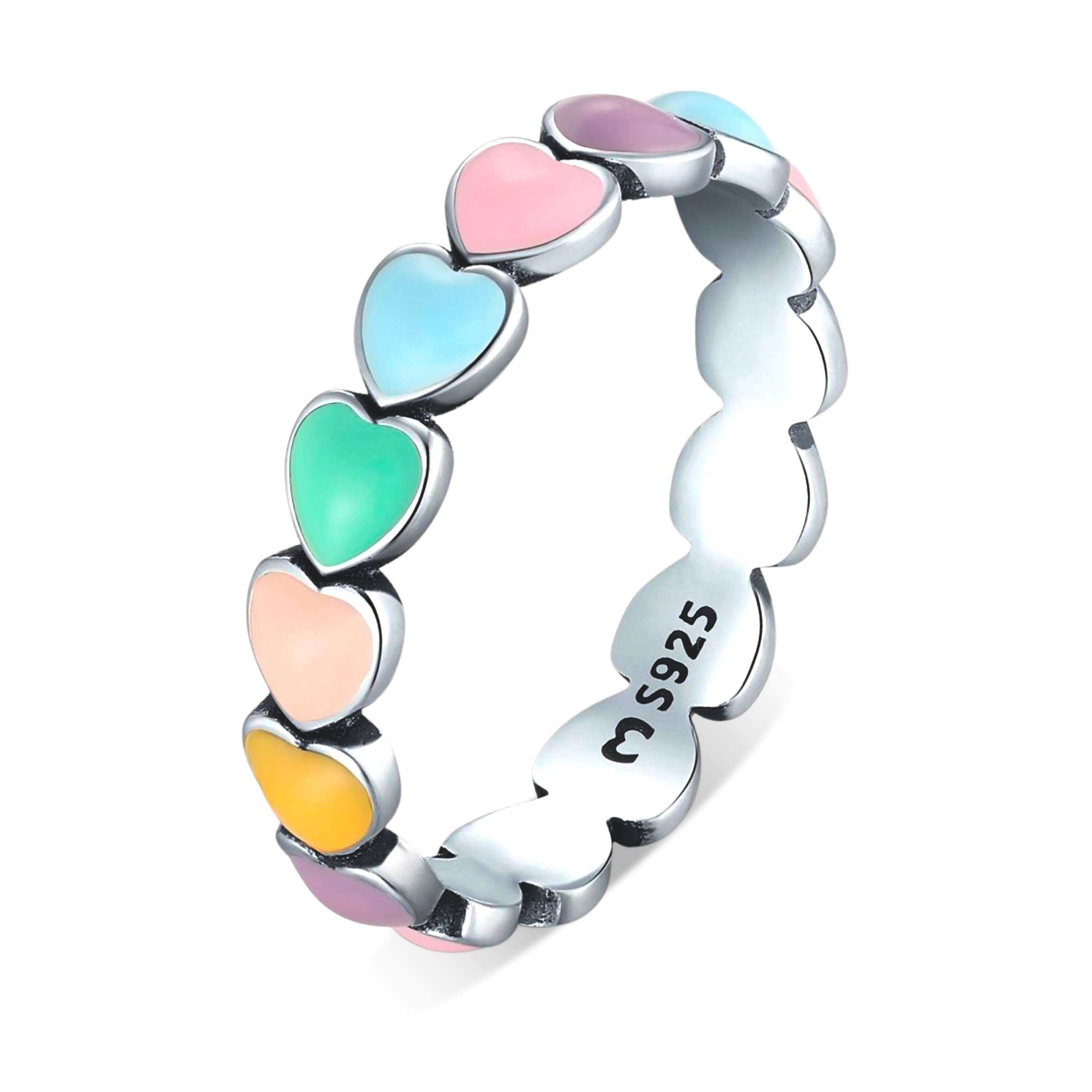 Colorful Hearts Ring - Milas Jewels Shop