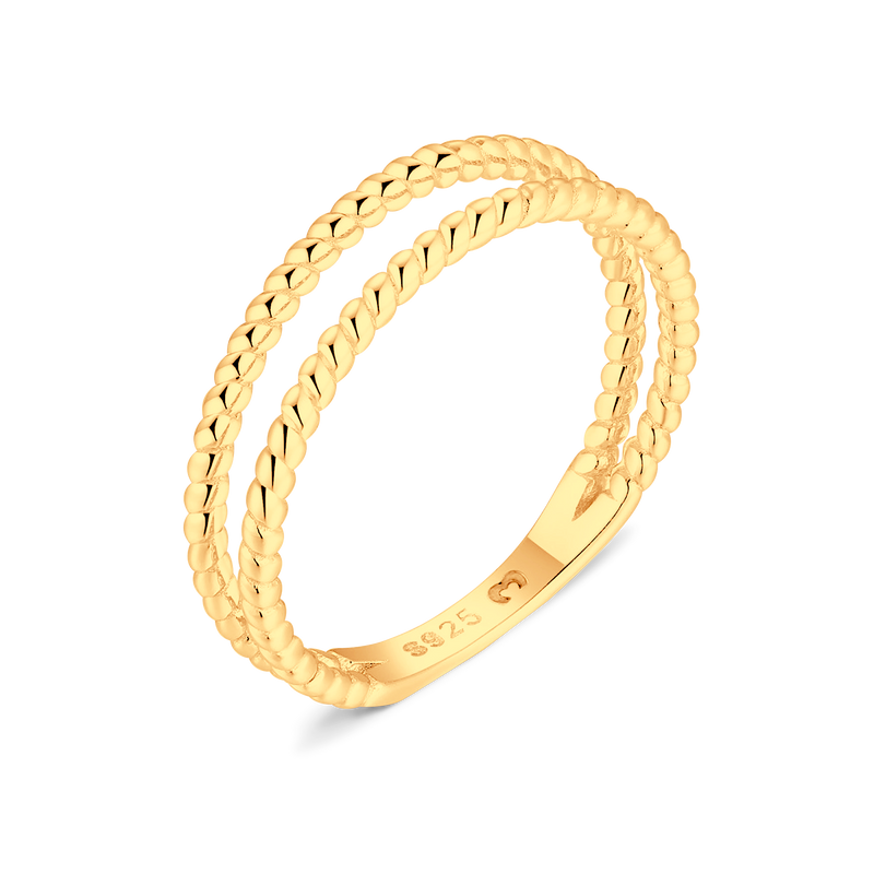 Twisted Lines Ring - Milas Jewels Shop