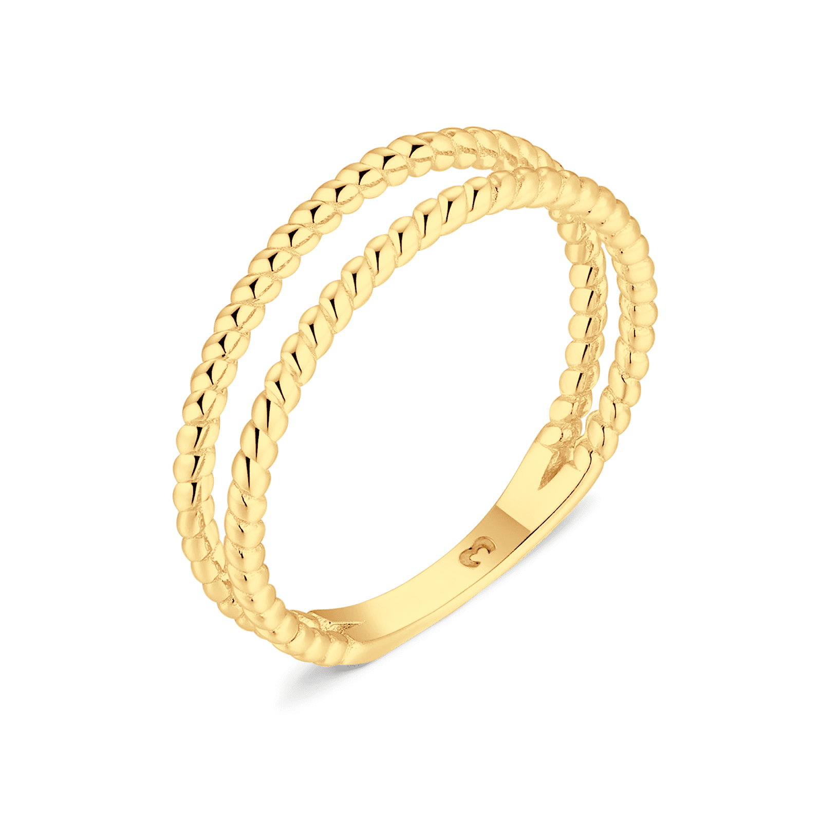 Twisted Lines Ring