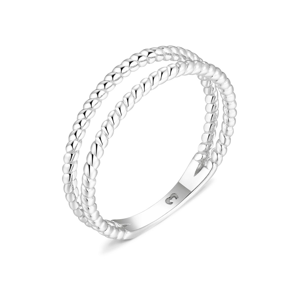 Twisted Lines Ring