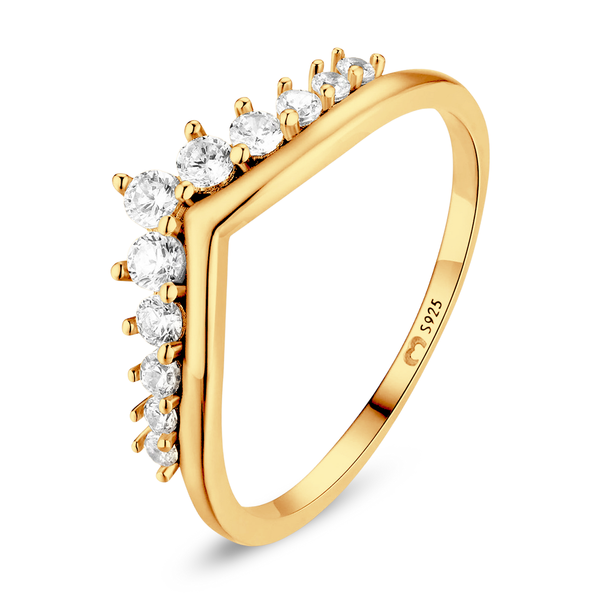 Zirconia Crown Ring - Milas Jewels Shop