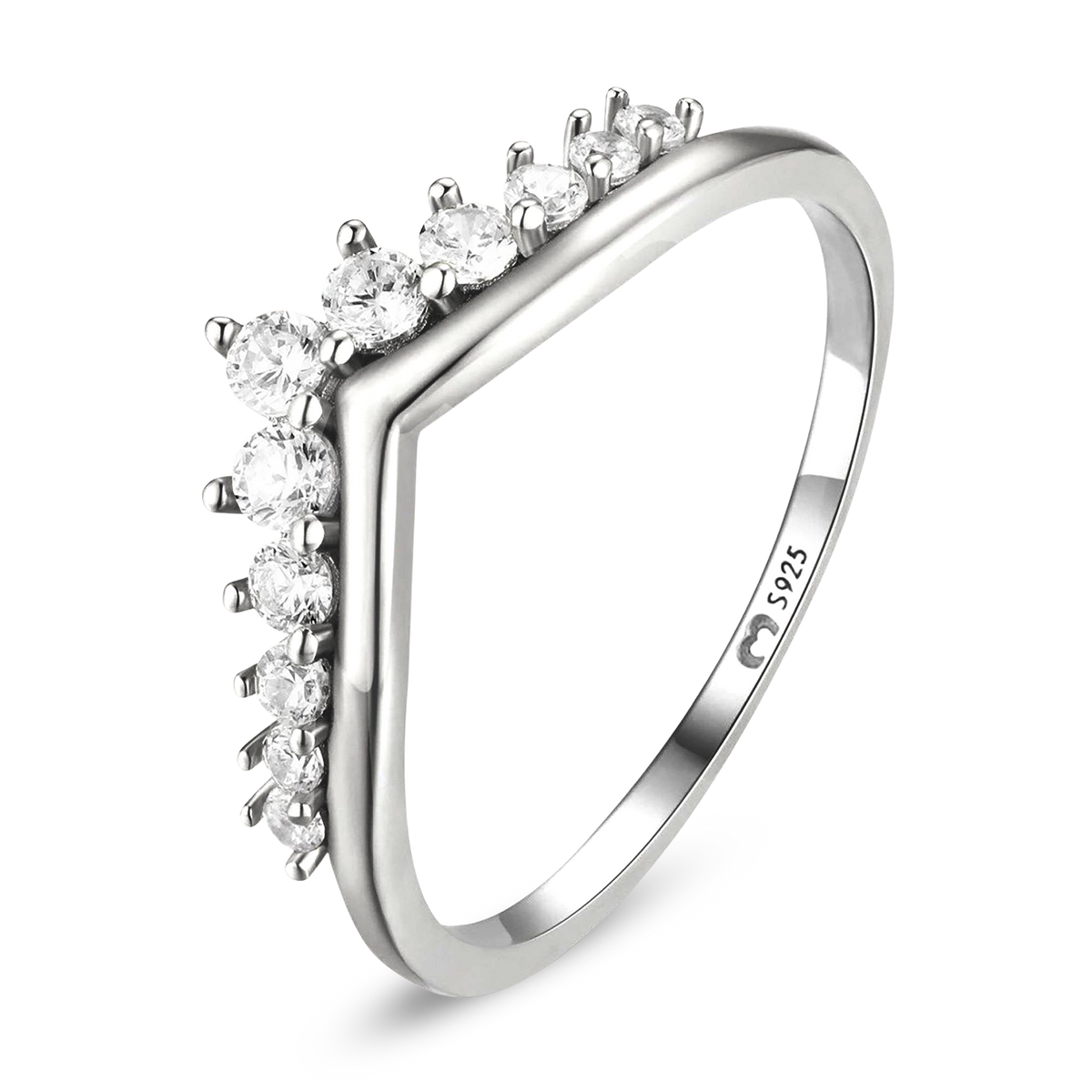Zirconia Crown Ring - Milas Jewels Shop
