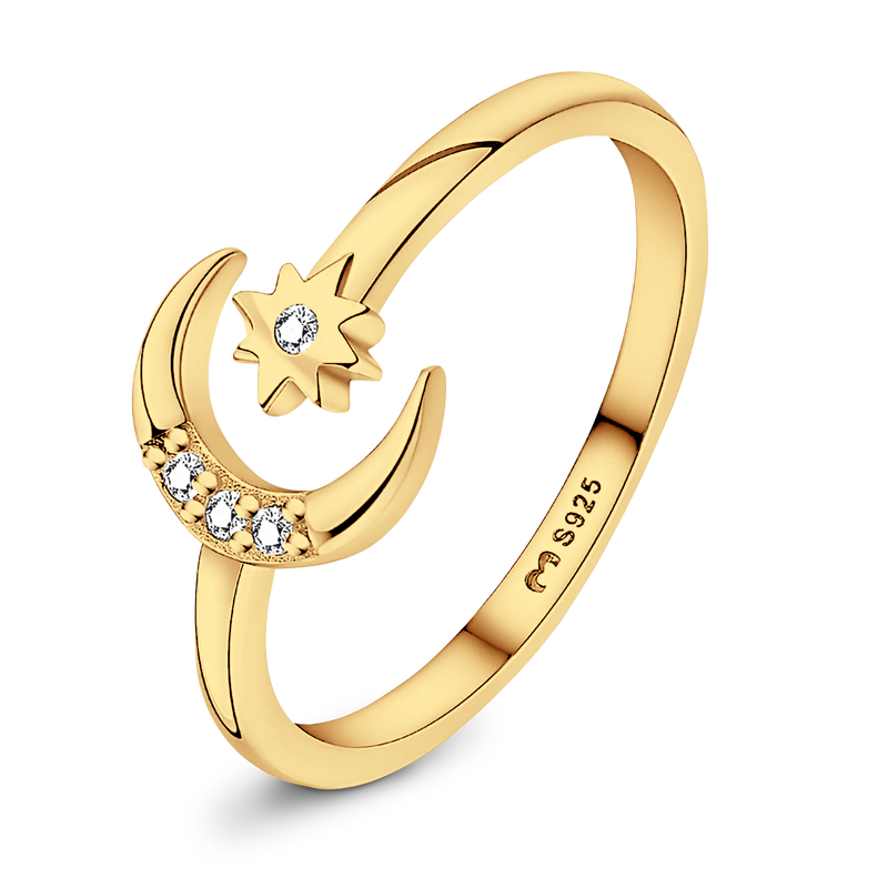 Sun and Moon Ring - Milas Jewels Shop