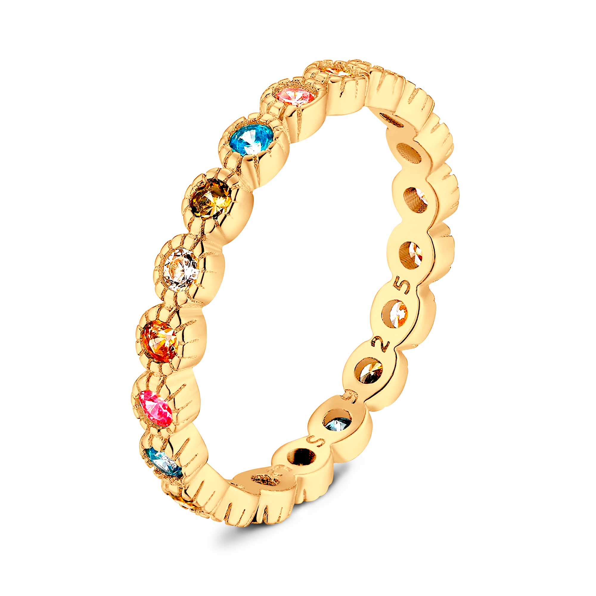 Circular Colorful Ring - Milas Jewels Shop