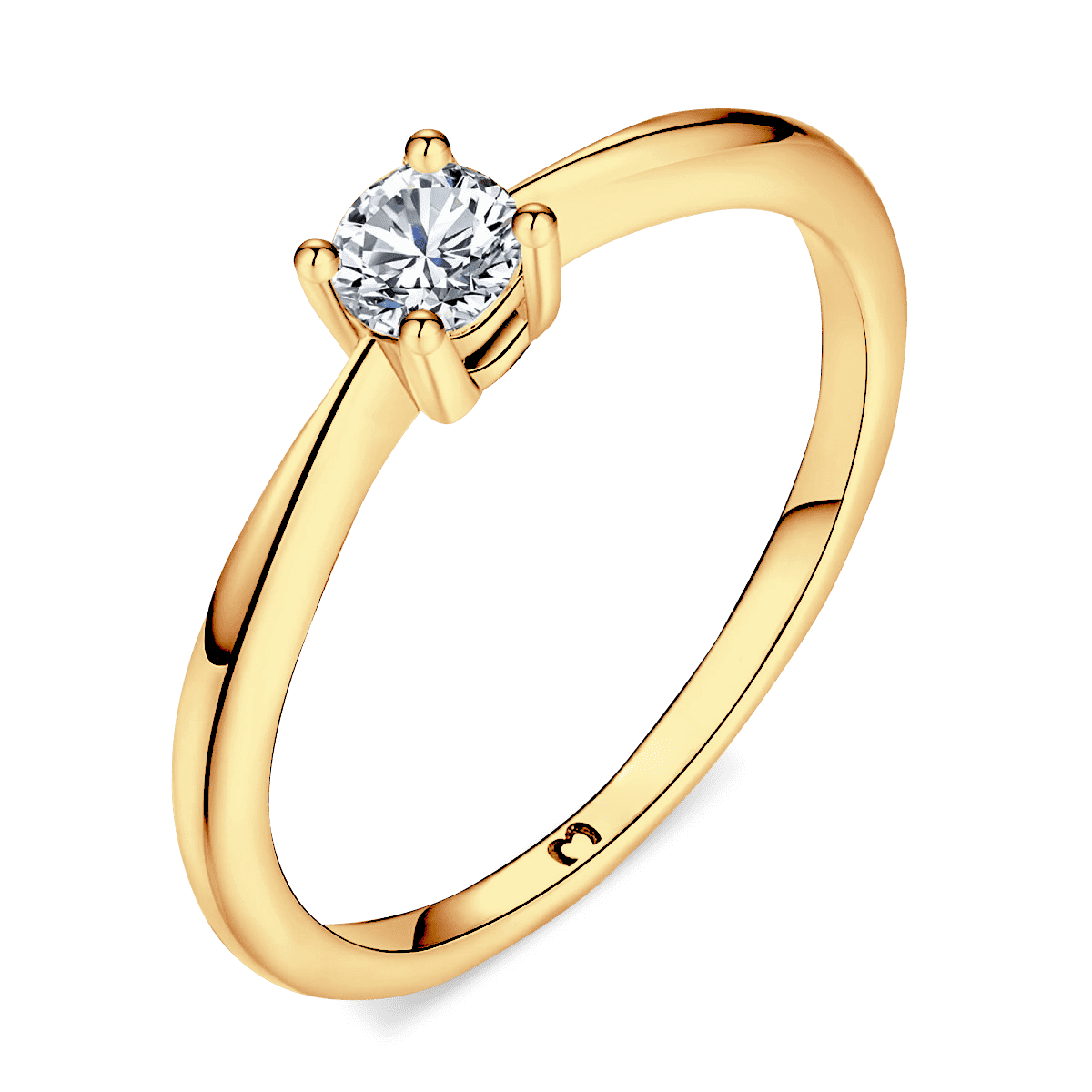 Solitaire Zirconia Ring