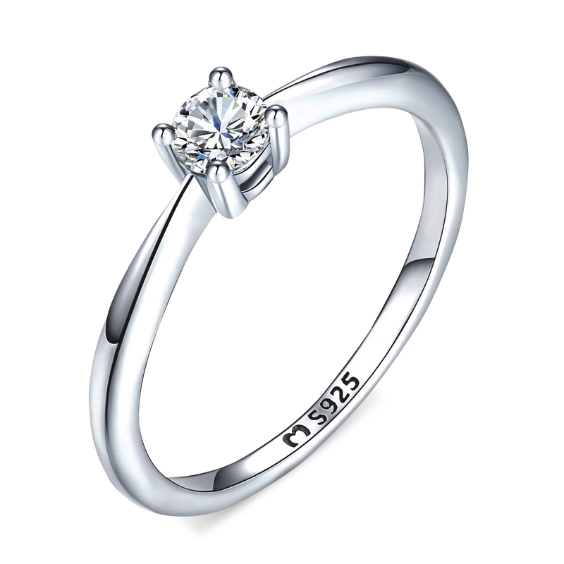 Solitaire Zirconia Ring - Milas Jewels Shop
