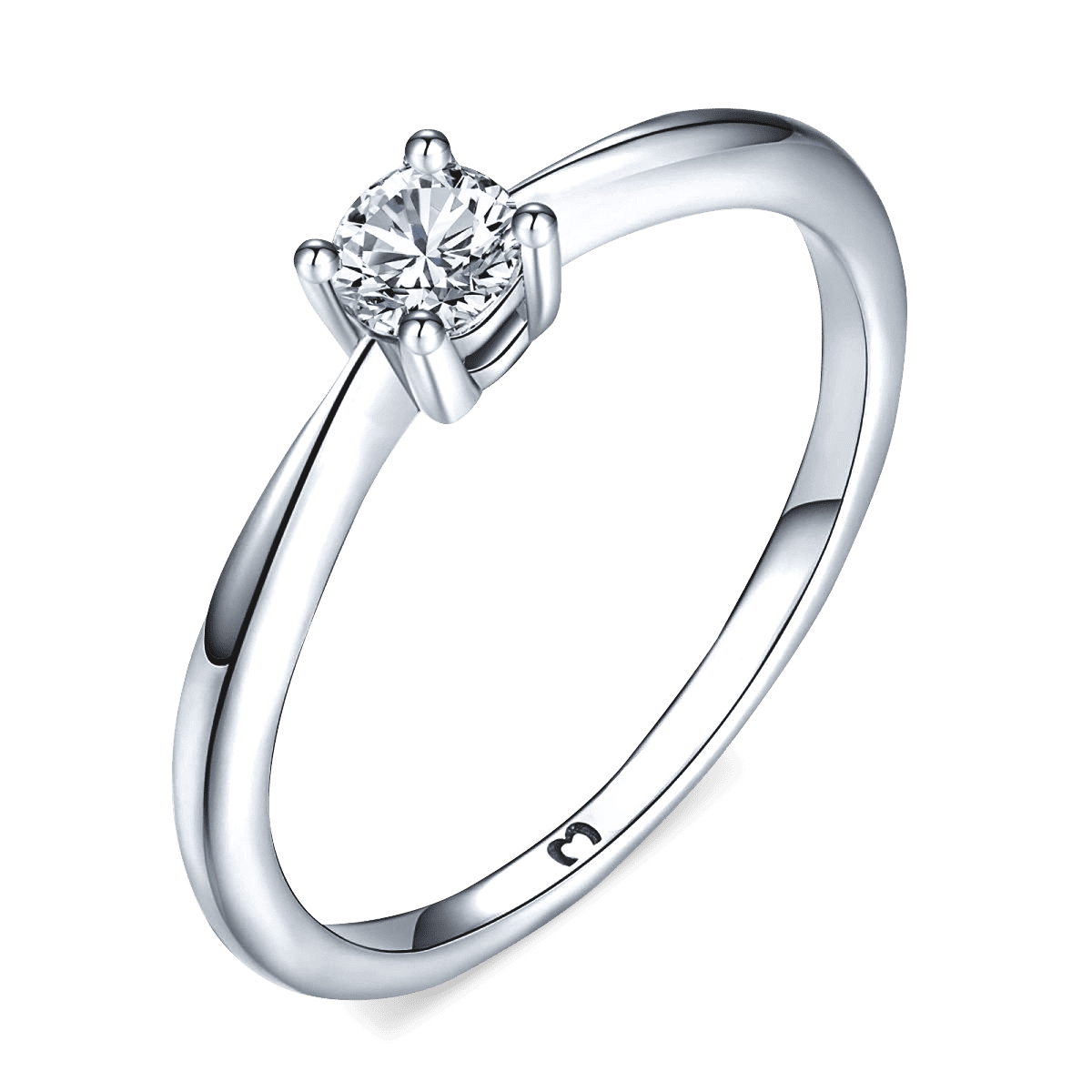 Solitaire Zirconia Ring