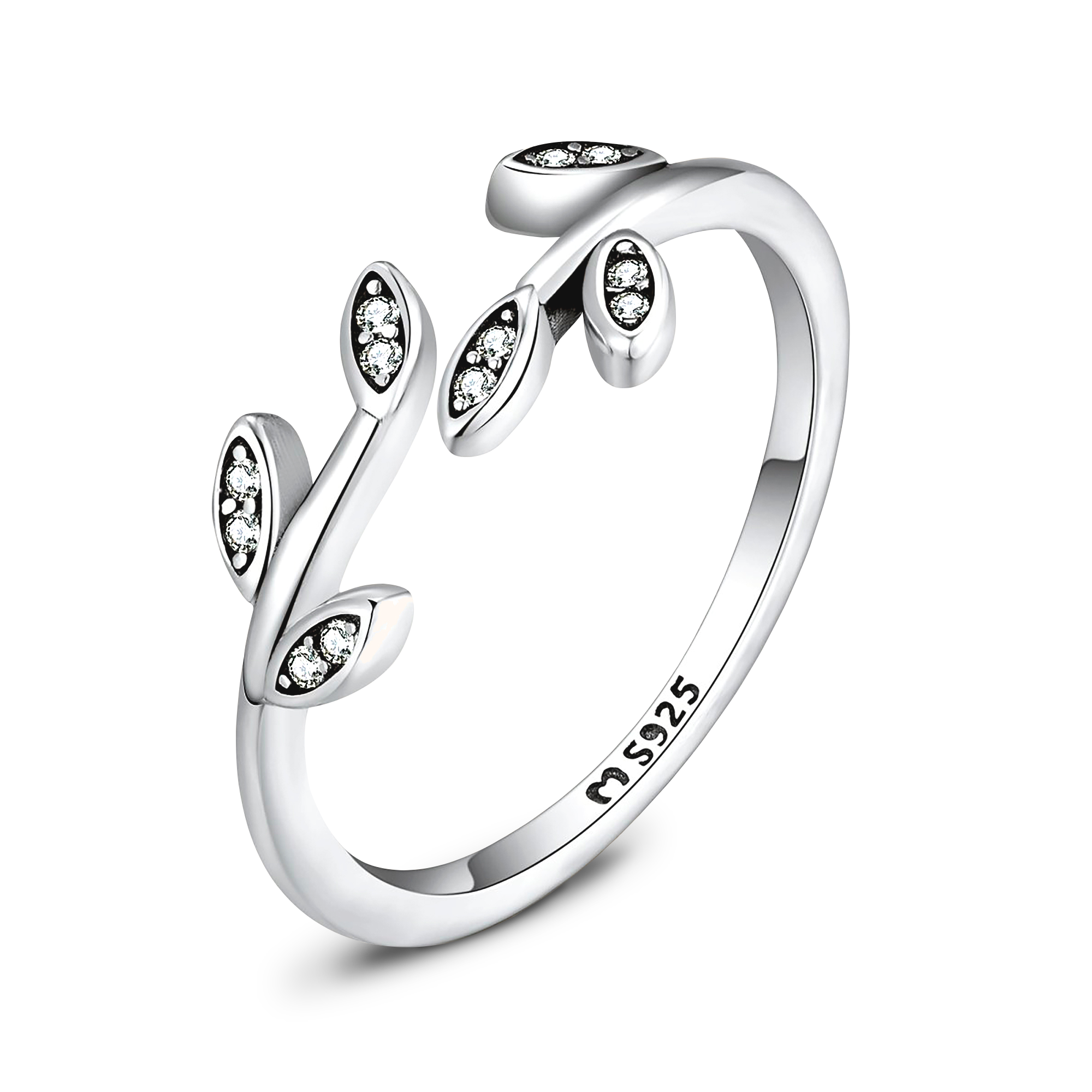 Shiny Leaves Ring