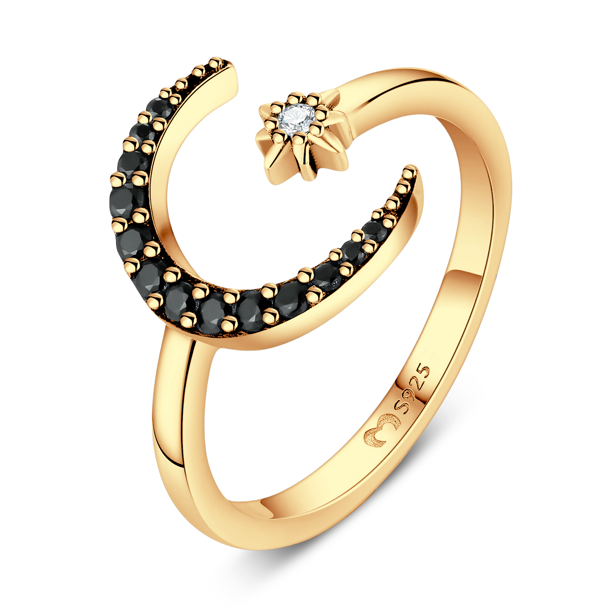 Crescent Moon Ring - Milas Jewels Shop