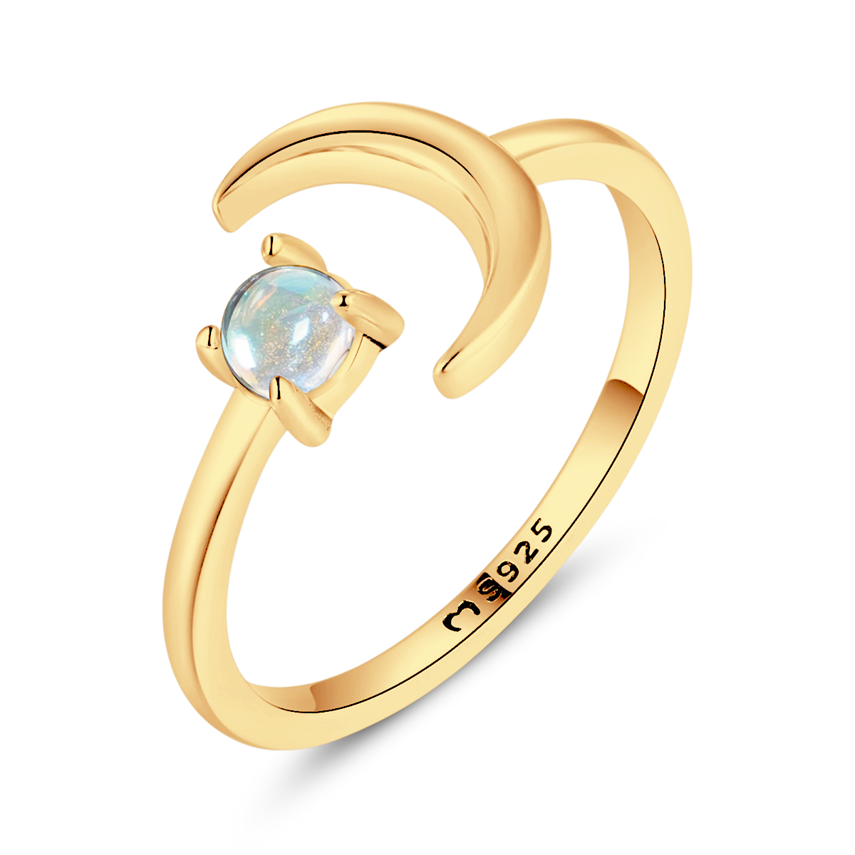 Waning Moon Ring - Milas Jewels Shop