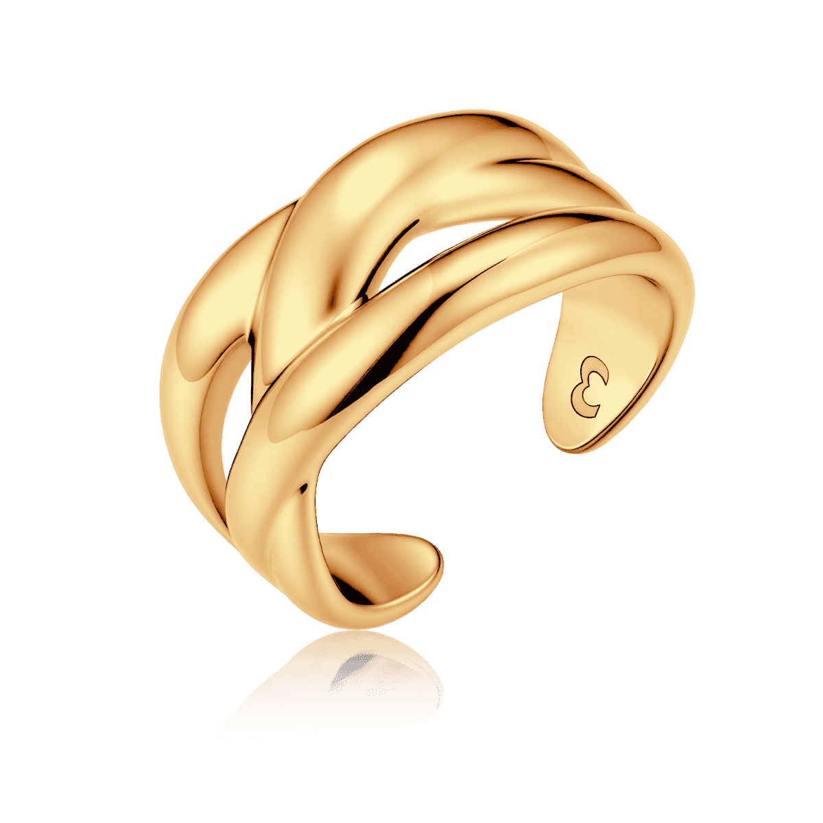 Twisted Bands Ring