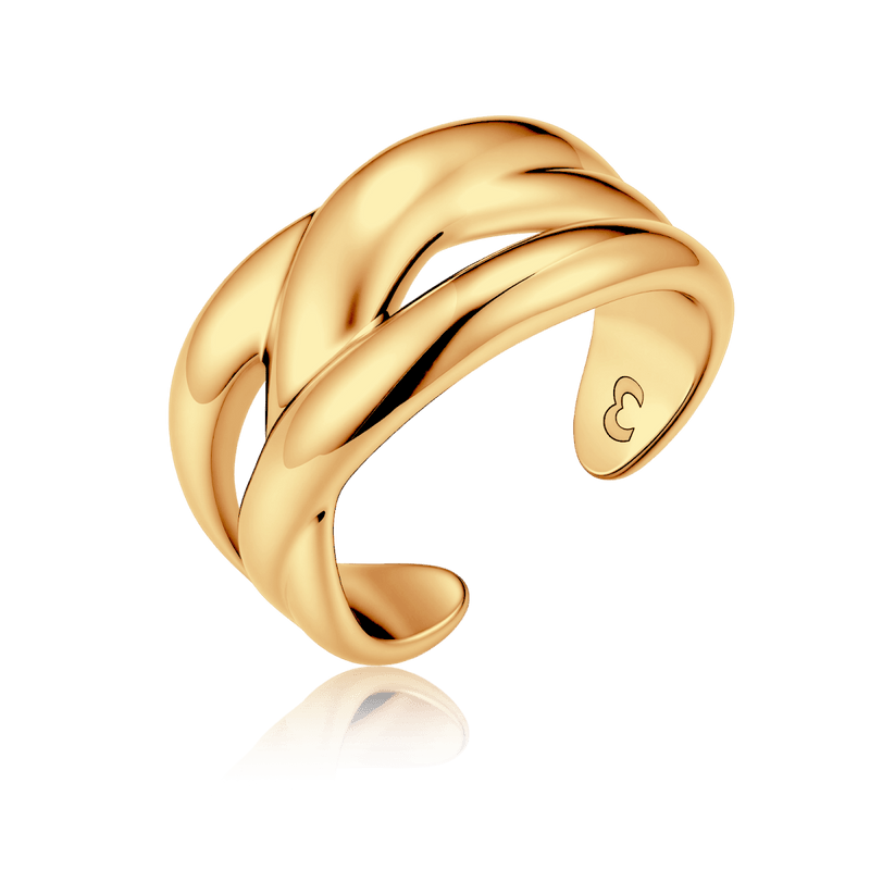 Twisted Bands Ring