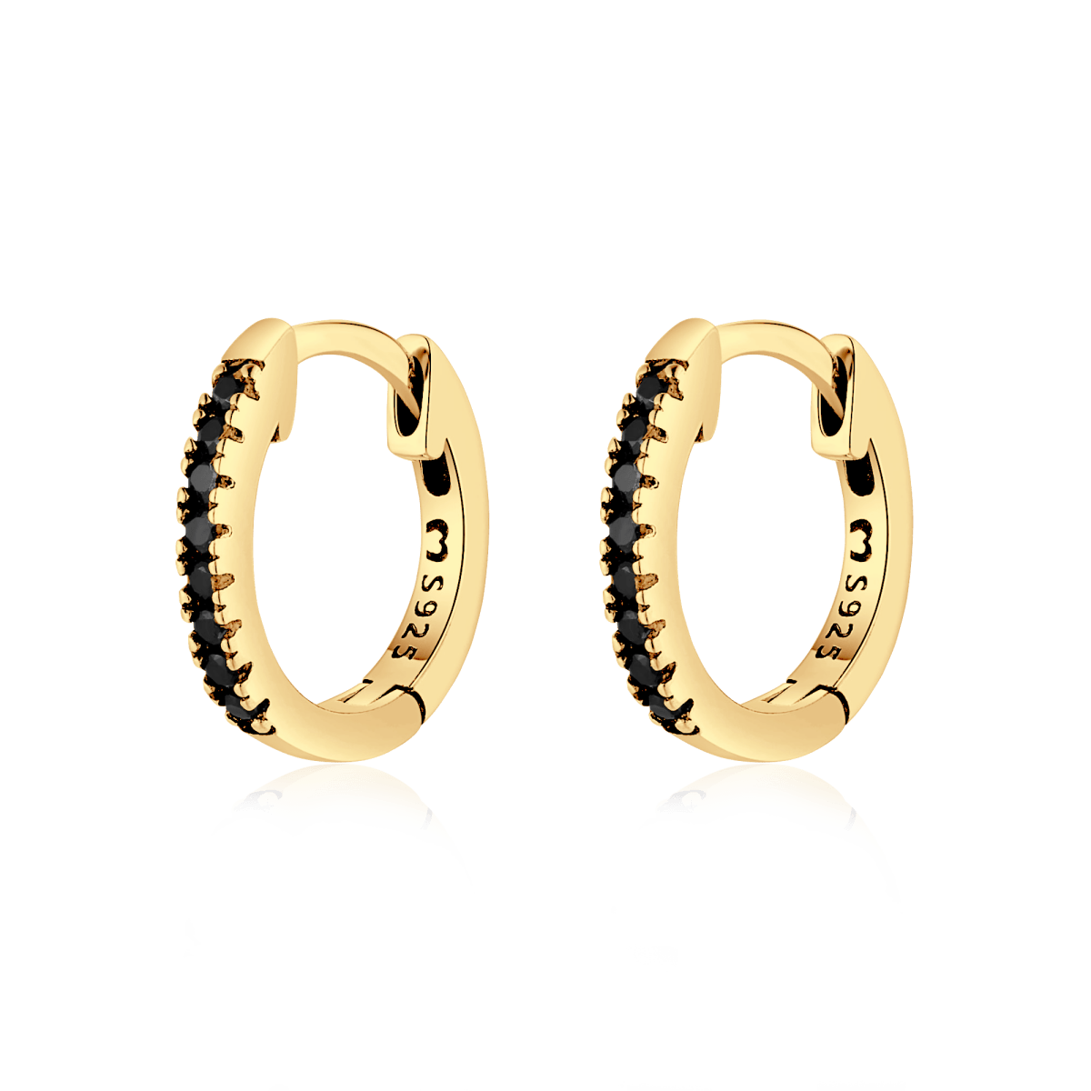 Black Intense Earrings - Milas Jewels Shop