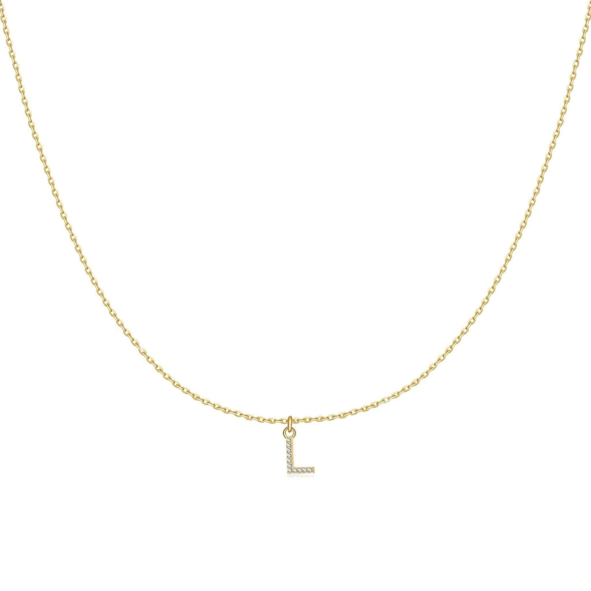 "Little Initial" Necklace - Milas Jewels Shop