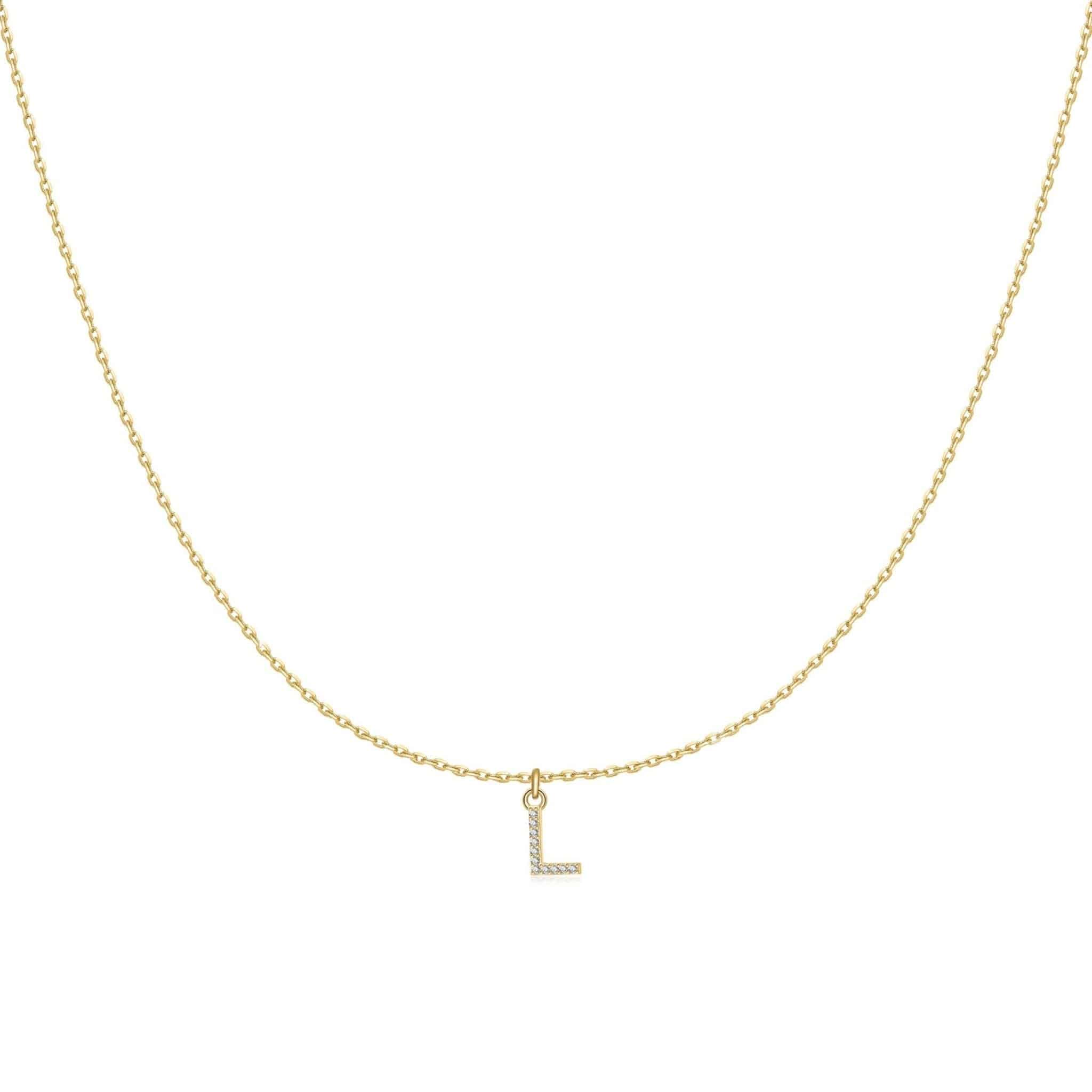 "Little Initial" Necklace - Milas Jewels Shop