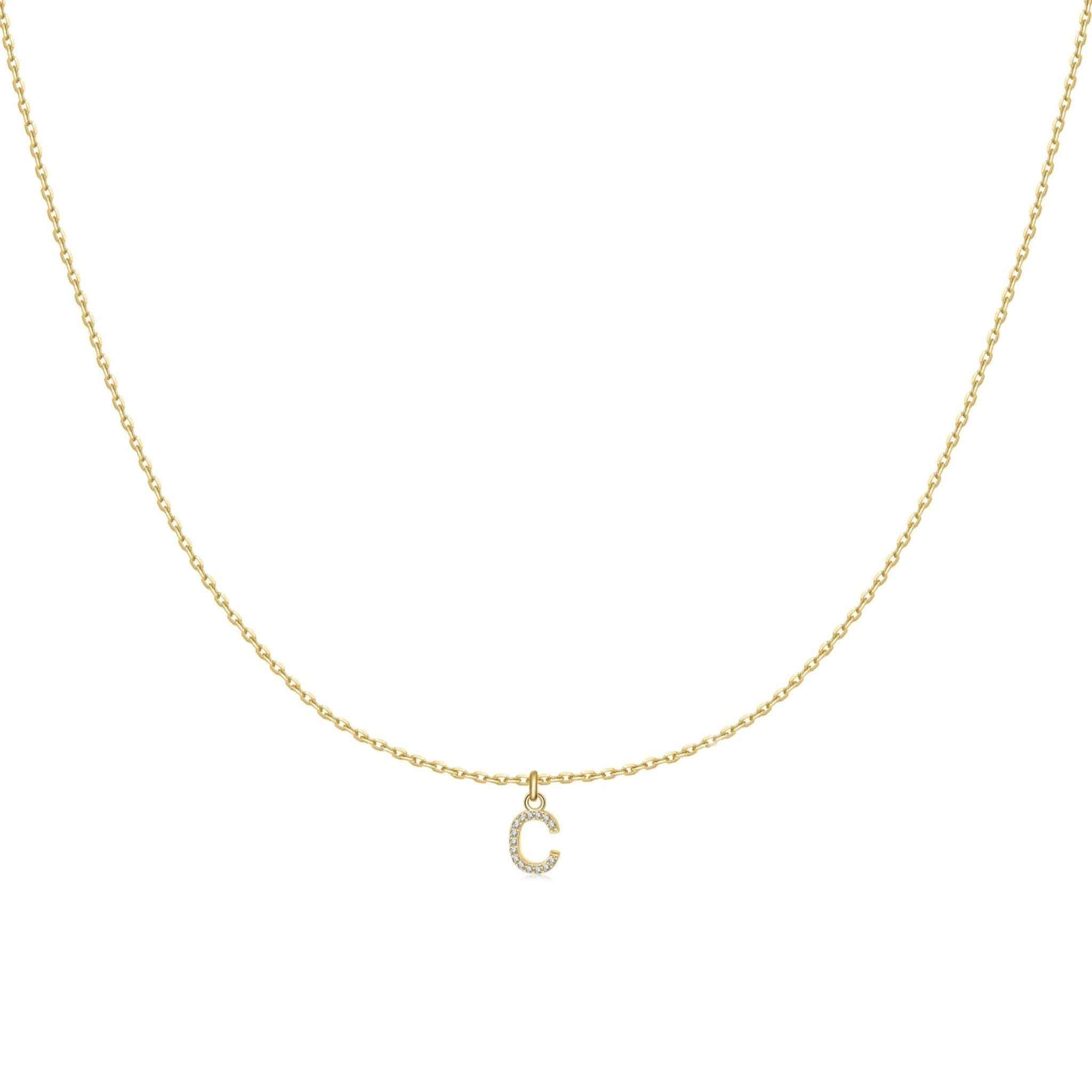 "Little Initial" Necklace - Milas Jewels Shop