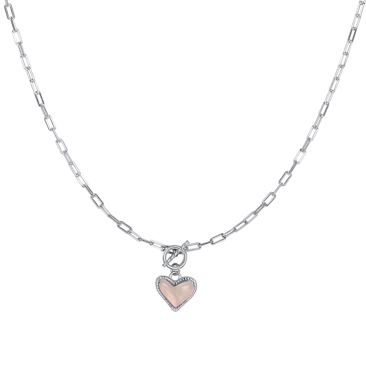 Quartz Heart Necklace