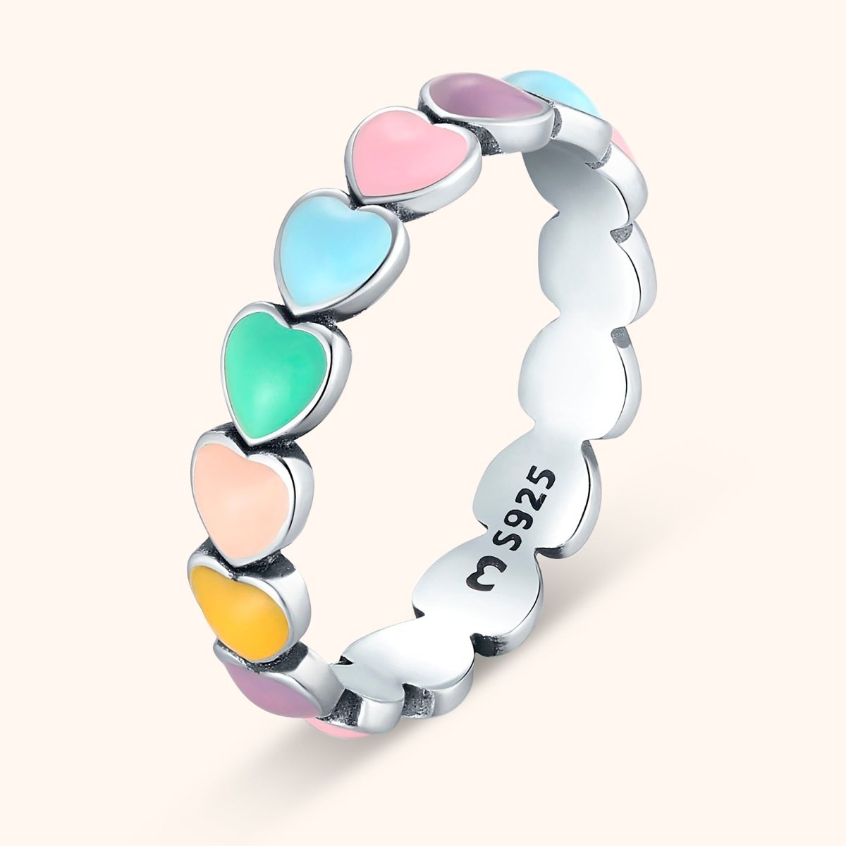 "Colorful Hearts" Ring - Milas Jewels Shop
