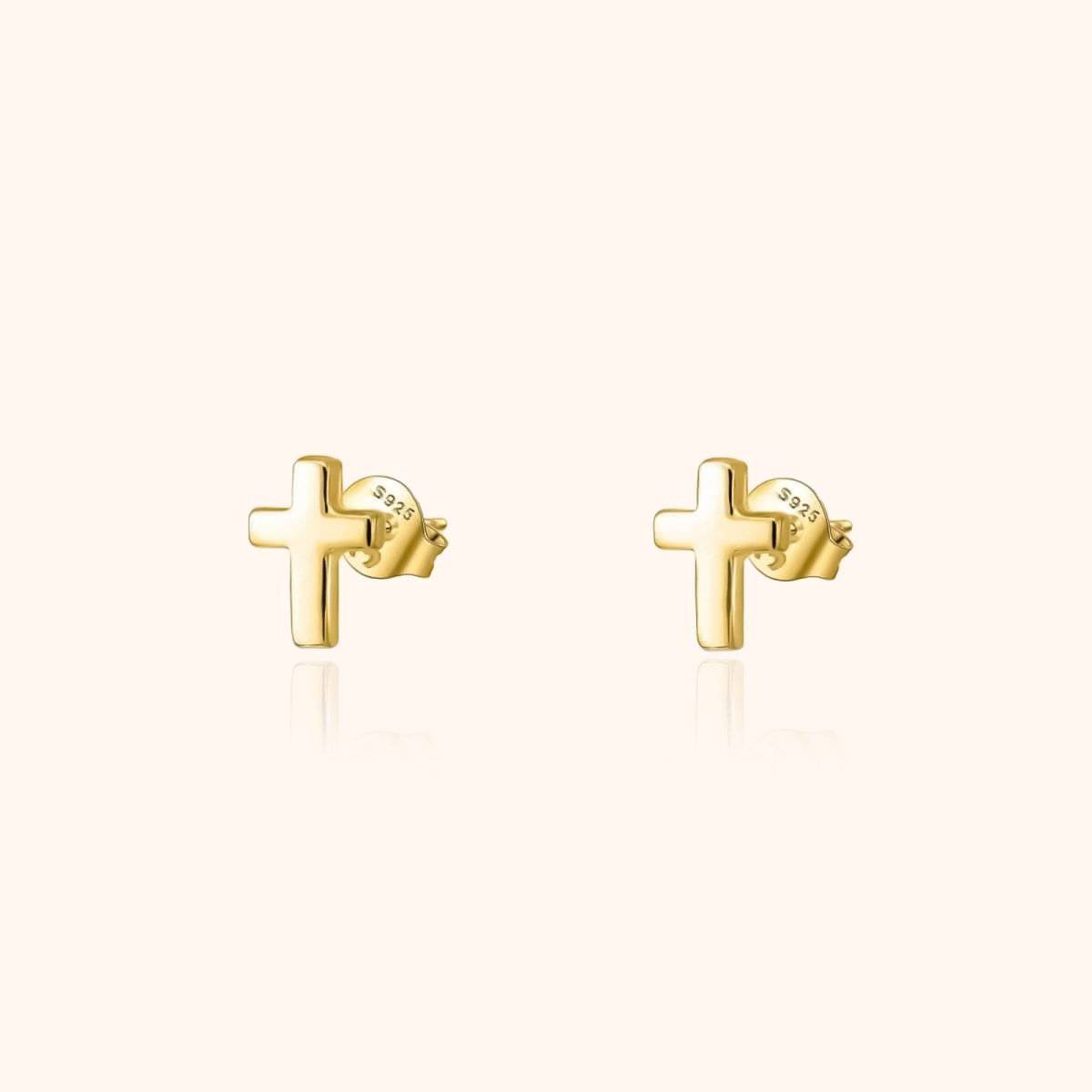 "Cross" Mini Earrings - Milas Jewels Shop